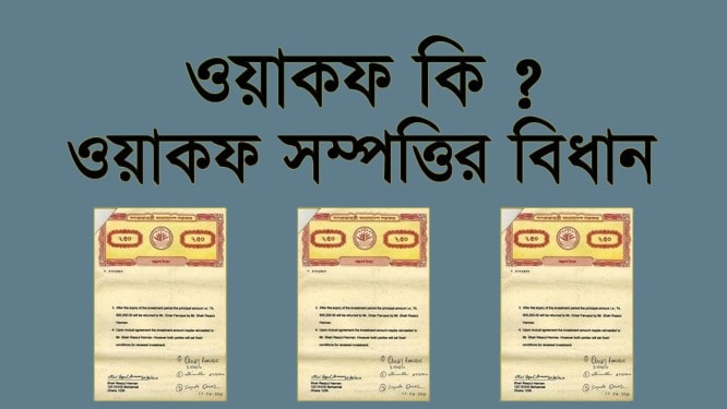 ওয়াকফ কি এবং কিভাবে করতে হয়