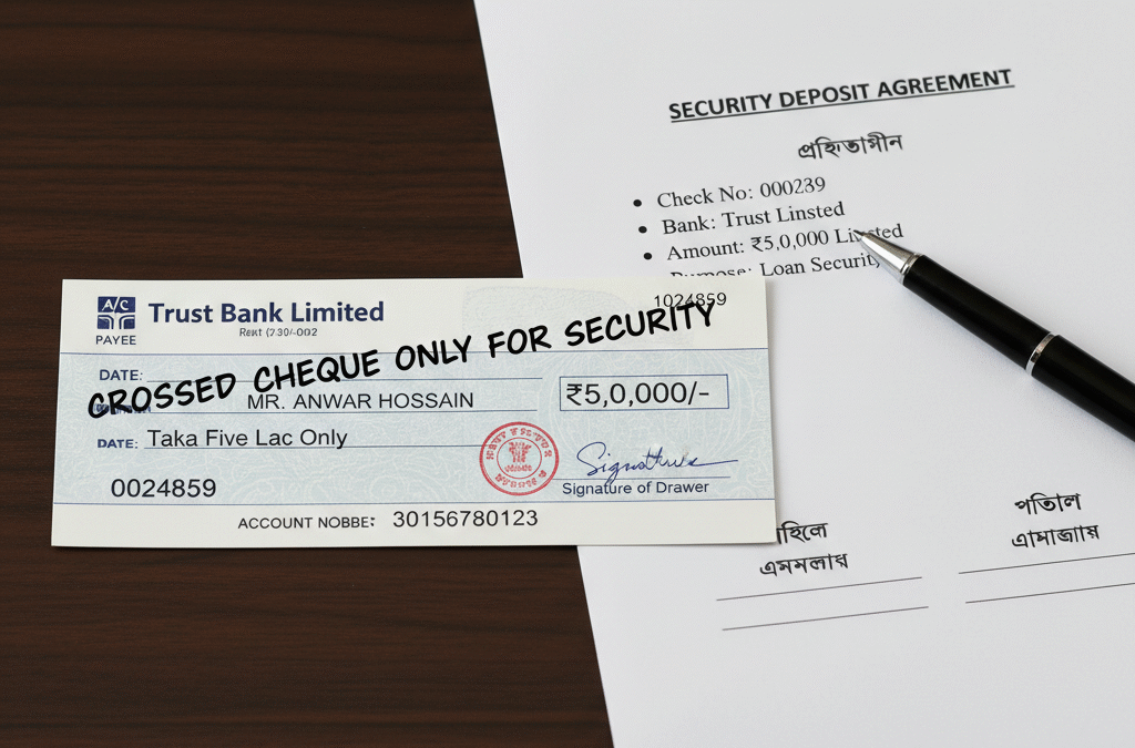 চেক জামানত হিসেবে দেয়ার আগে কি কি বিষয় খেয়াল রাখতে হবে